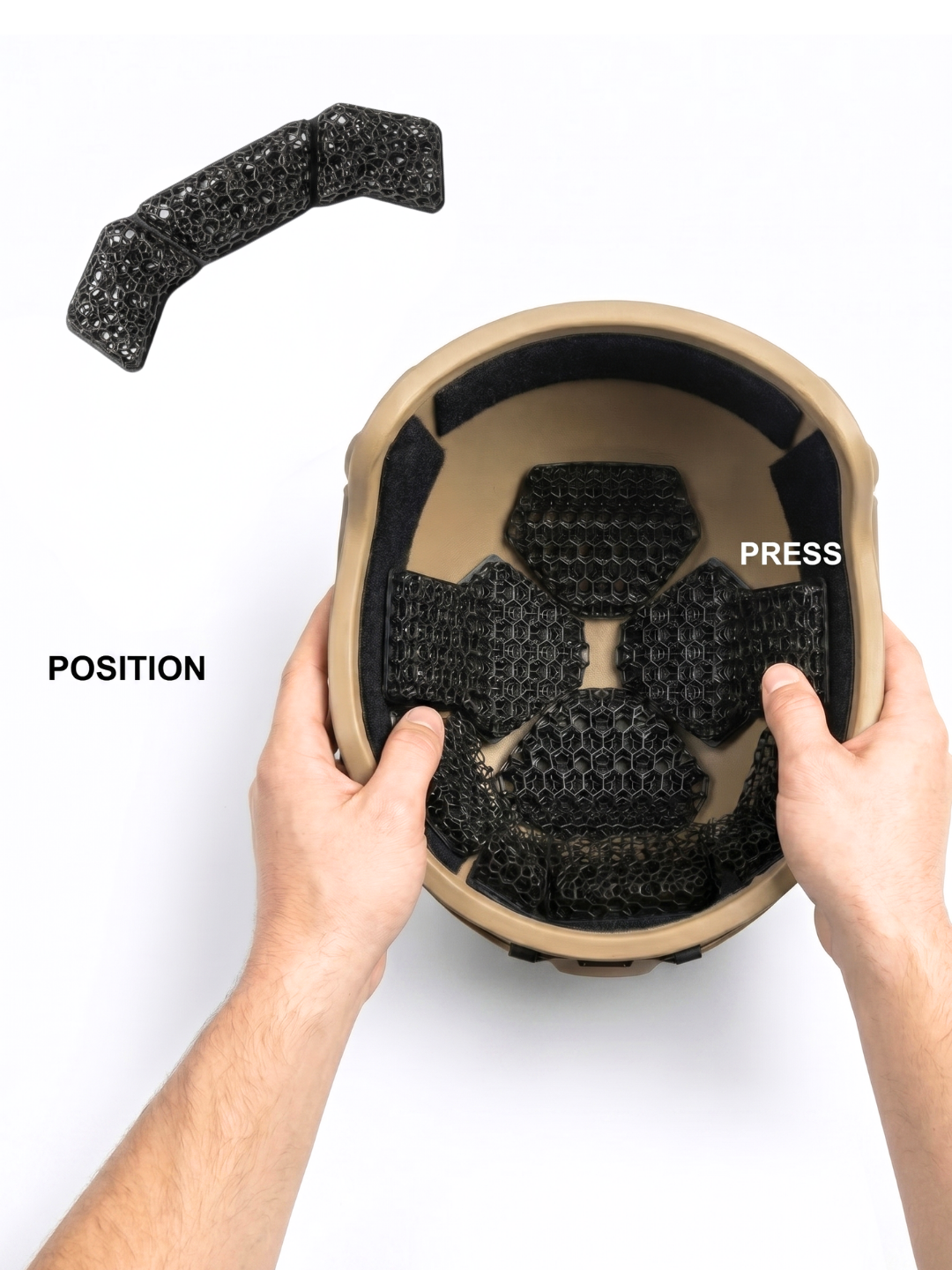 HHV® Micro Lattice Impact Helmet Pads - Hard Head Veterans, alternate view 3