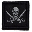 Tactical Gear Junkie Pirate Jolly Roger 1x1 Patch in Black