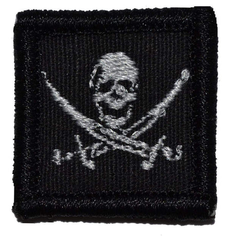 Tactical Gear Junkie Pirate Jolly Roger 1x1 Patch in Black