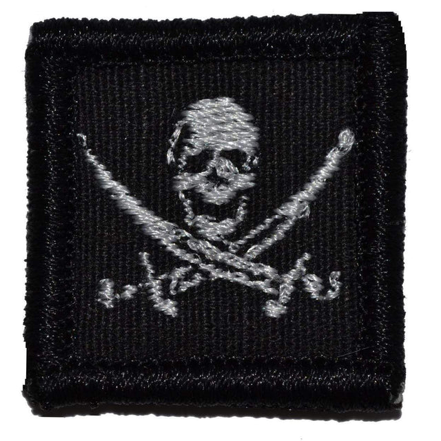 Tactical Gear Junkie Pirate Jolly Roger 1x1 Patch in Black