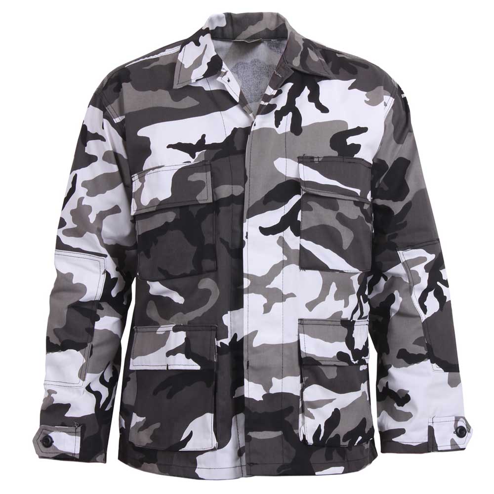 Poly Cotton Twill BDU Shirt in Metro, alternate view 2