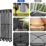 COBIZI 10x30 Pop up Canopy Tent 10x30 Canopy with Sidewalls, Heavy Duty Party Tent Tents for Parties, Foldable UPF 50+