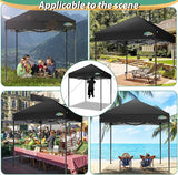 COBIZI 6.6x6.6ft Pop Up Canopy Tent, Heavy Duty Canopy Easy Set up All Weather Waterproof Outdoor Canopy Tent for Parties,