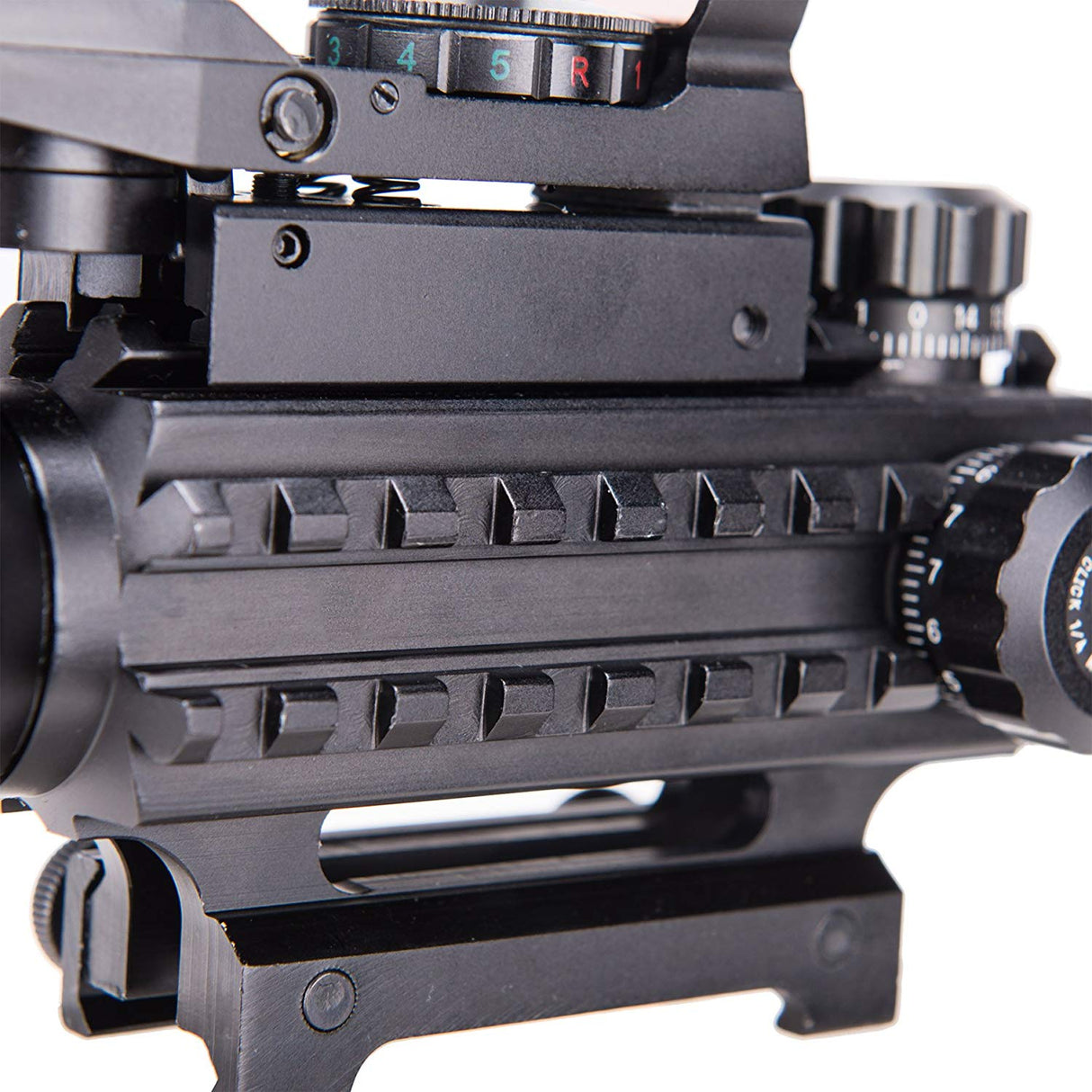 Pinty Nova 3-in-1 4-12x50 SFP Rifle Scope Combo, Green Laser, alternate view 7