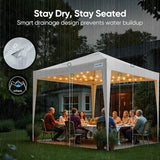 Quictent 10x10 Pop Up Canopy Tent - Instant Setup Gazebo for 1 Person, Portable & Compact, Waterproof & UV Protection, Ideal