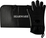 Barbecue Grill Tool Set - Stainless Steel - Strong Durable Design - Heat Resistant Glove & Bristle Free Grill Brush -