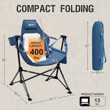 Portal Hammock Camping Chair, Portable Outdoor Swinging Chairs, Rocking Chair for Adults with Adjustable Back and Height for