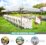 COBIZI 10x20 Pop Up Canopy Heavy Duty Without Sidewalls, Commercial Heavy Duty Pop Up Tent for Parties All Weather