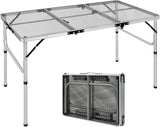 RedSwing Portable Grill Table for Outside, Aluminum Folding Grill Stand Table for Outdoor Camping Picnic BBQ, Lightweight