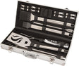 Cuisinart Deluxe Grill Tool Set, 20-Piece Grill Tools BBQ Accessories with Aluminum Case & Digital Temperature Fork,
