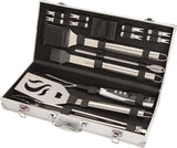 Cuisinart Deluxe Grill Tool Set, 20-Piece Grill Tools BBQ Accessories with Aluminum Case & Digital Temperature Fork,