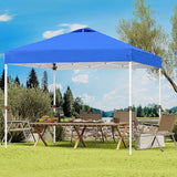 Shades 10x10 Pop Up Canopy with One Push Setup,Heavy Duty Beach Tent with Wheels for Easy Moving, Sun Shelter for