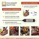Meat Claws and Smoker Gloves | No.1 Heat Resistant BBQ Grill Gloves | Pulled Pork Claws | Thermometer | Silicone Oven Mitts
