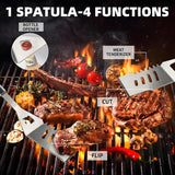 11Pcs Stainless Steel BBQ Grilling Accessories Set, Dad Gifts for Fathers Day Grilling Gifts,Portable Practical Grill Tools