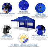 COBIZI 10x20 Canopy with Sidewalls, Heavy Duty Party Tent Pop up carpas para Fiestas, Tents for Parties, Wedding, Outdoor Ez