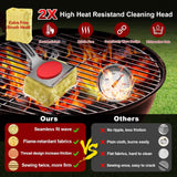 Grill Brush Bristle Free, BBQ Grill Brush for Outdoor Grill, Safe Steam Grill Cleaning Brush with Scraper, Replacement