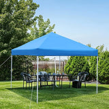 Amazon Basics Outdoor Pop Up 10 x 10 Canopy Tent for Events, Portable with Easy Setup, Includes Wheeled Carry Bag, 8 Pegs, 4