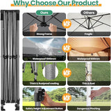 COBIZI 10x15 Heavy Duty Pop up Canopy Tent with 4 sidewalls Commercial Outdoor Canopy Wedding Party Tents for Wedding All