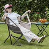 TIMBER RIDGE Hammock Camping Chair with Adjustable Backrest, Heavy Duty Folding Hammock Chair Supports 300lbs, Portable