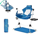 SUNNYFEEL Hammock Camping Chair, Oversized Swinging Camping Chair, Portable Hammock Chairs with Cup Holder, Beach Mat, MAX