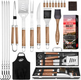 Kaluns Grilling Accessories, Dad Gifts for Christmas Grilling Gifts, Heavy Duty Stainless Steel BBQ Grill Tools Set for