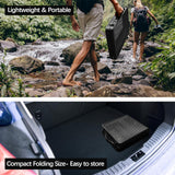 23”L×15”W×22”H Small Metal Folding Table, Camping Grill BBQ Side Table for Outdoor Garden Patio Yard- Portable Lightweight,