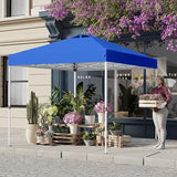 Shades 10x10 Pop Up Canopy with One Push Setup,Heavy Duty Beach Tent with Wheels for Easy Moving, Sun Shelter for