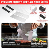 128 PCS Griddle Accessories Kit - Premium Flat Top Grill Accessories Set for Blackstone & Camp Chef, Stainless Steel BBQ