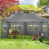 COBIZI 10x20 Canopy with Sidewalls, Heavy Duty Party Tent Pop up carpas para Fiestas, Tents for Parties, Wedding, Outdoor Ez