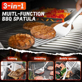 PURPLEBIRD Grill Set for Outdoor Grill 6 pcs - Heavy Duty Grilling Tools Set with Extra Long Handle, Stainless Grilling