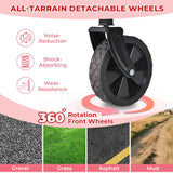 Collapsible Wagon Cart with Wheels Foldable,11 Lbs Lightweight Portable Folding Utility Wagon,90 L Heavy Duty Grocery