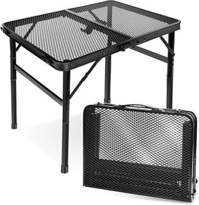 Small Folding Table, Easy for Storage, Compact and Portable Picnic Table for Grill, Outdoor Camping, Garden, Patio, Dining,