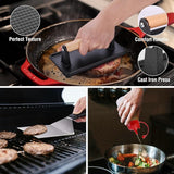 128 PCS Griddle Accessories Kit - Premium Flat Top Grill Accessories Set for Blackstone & Camp Chef, Stainless Steel BBQ
