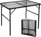 Folding Table, Easy for Storage, Compact Portable Picnic Table for Grill, Outdoor Camping, Garden, Patio, Dining, BBQ,