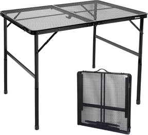 Folding Table, Easy for Storage, Compact Portable Picnic Table for Grill, Outdoor Camping, Garden, Patio, Dining, BBQ,