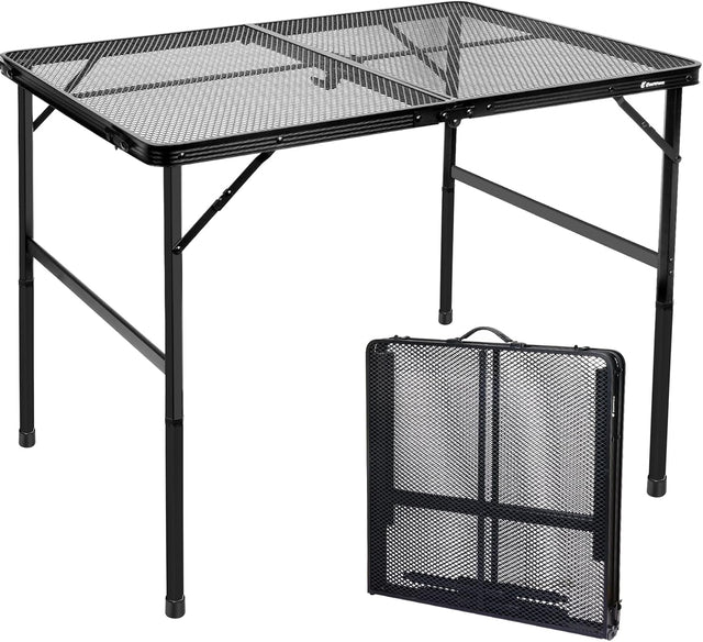 Folding Table, Easy for Storage, Compact Portable Picnic Table for Grill, Outdoor Camping, Garden, Patio, Dining, BBQ,