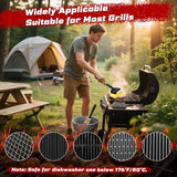 Grill Brush, Full Clean with One Set- Goldusk 19" Safe Replaceable Stainless Steel Grill Brush + Scraper + Bristle Free