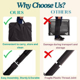 Folding Table w/ Carry Bag, Paper Towel Holder, Garbage Holder, Wing Panels, 3x2 FT Foldable Table for Portable Grill,