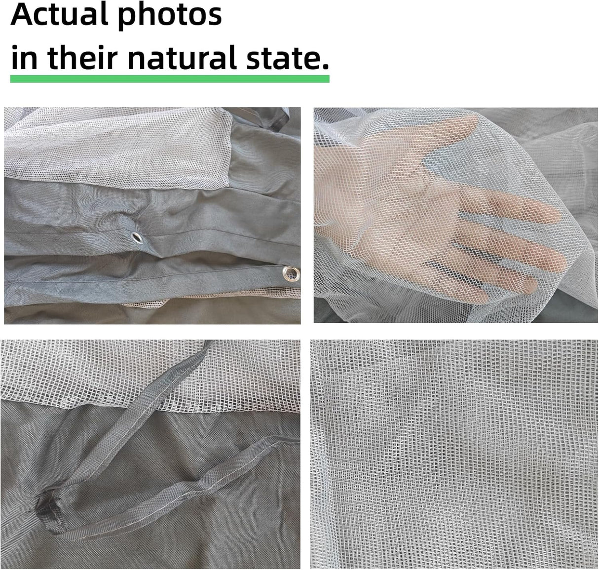 10x20 FT Mosquito Netting for Gazebo,Pergola,Pop up Canopy Tent,4-Panel with Zipper for Outdoor Patio,Backyard