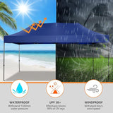 COBIZI 10x20 Pop up Canopy Heavy Duty Without Sidewalls, Easy Set-up Commercial Outdoor Party, 100% Waterproof Wedding