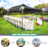 COBIZI 10x20 Pop Up Canopy Heavy Duty Without Sidewalls, Commercial Heavy Duty Pop Up Tent for Parties All Weather