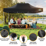 COBIZI 10x15 Pop up Canopy Tent Heavy Duty with 4 Sidewalls, Easy Set-up Commercial Outdoor Party Tent, 100% Waterproof