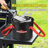 BBQ Replaceable Scraper Cleaning Head, Durable for Cast Iron or Stainless-Steel Grates, Barbecue Cleaner (Only Replaceable