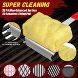 Steam Safe Grill Cleaning Brush Bristle Free and Scraper for Outdoor Grill with 15" Extended Handle, 3X Thick Aramid Fabric