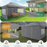 COBIZI 10x15 Heavy Duty Pop up Canopy Tent with 4 sidewalls Commercial Outdoor Canopy Wedding Party Tents for Wedding All