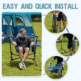 Portal Hammock Camping Chair, Portable Outdoor Swinging Chairs, Rocking Chair for Adults with Adjustable Back and Height for