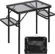 RedSwing Folding Grill Table with Extra Space, Adjustable Height Portable Small Stand Table for Outdoor Indoor Camping