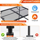 Outdoor Grill Camping Folding Table 3 Ft, Aluminium Picnic Table - Portable, Lightweight, Compact & Height Adjustable