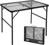 Folding Table, Easy for Storage, Compact and Portable Picnic Table for Grill, Outdoor Camping, Garden, Patio, Dining, BBQ,