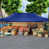 COBIZI 10x20 Pop up Canopy Heavy Duty Without Sidewalls, Easy Set-up Commercial Outdoor Party, 100% Waterproof Wedding